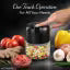 WDS Rechargeable Mini Electric Chopper – 250ml Vegetable, Onion & Garlic Cutter for Daily Kitchen Use (Black)